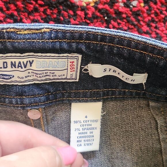 Y2K denim Miniskirt Sz 4 - Picture 3 of 3